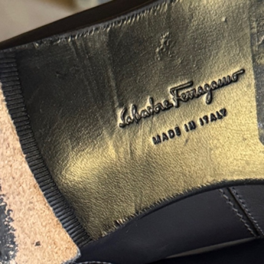 Salvatore Ferragamo Chelsea Leather Boots - Picture 9 of 9